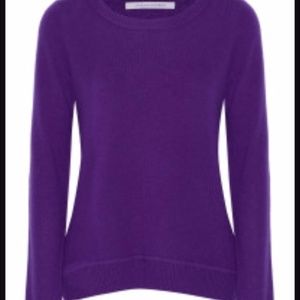 Purple DVF Cashmere Sweater